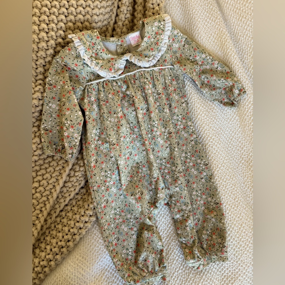 Baby Girl Long Sleeve Floral Romper